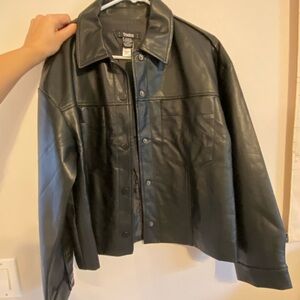 Toska Black Faux Leather Jacket